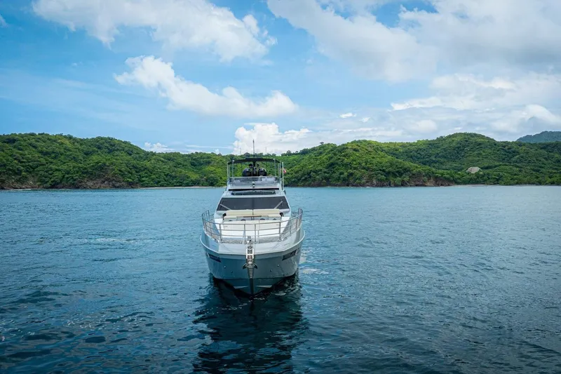 Carpe Diem Yacht Photos Pics Azimut 77S yacht cruising in scenic waters, 2017 model.