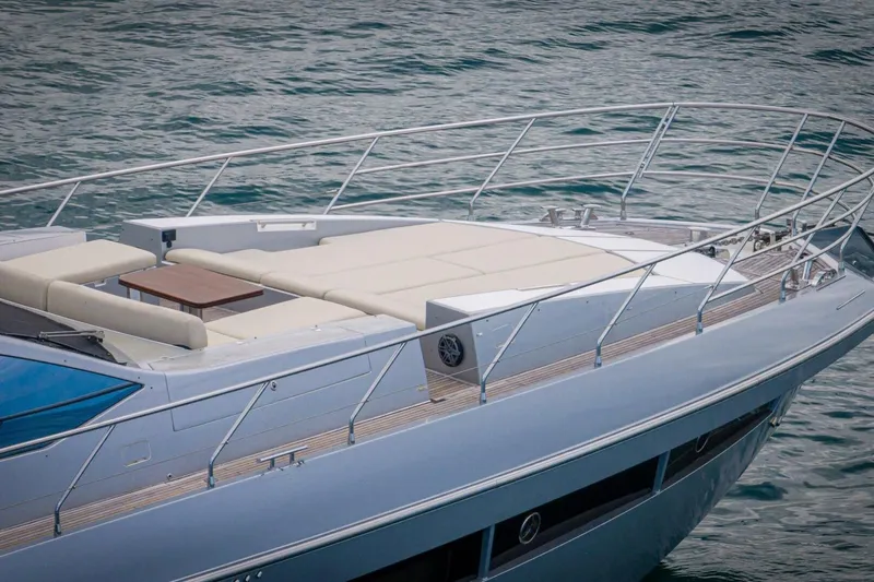 Carpe Diem Yacht Photos Pics Luxurious 2017 Azimut 77S yacht with spacious deck and elegant design on water.