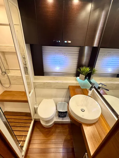 Sneezy Yacht Photos Pics Master StateRoom - Head & Shower