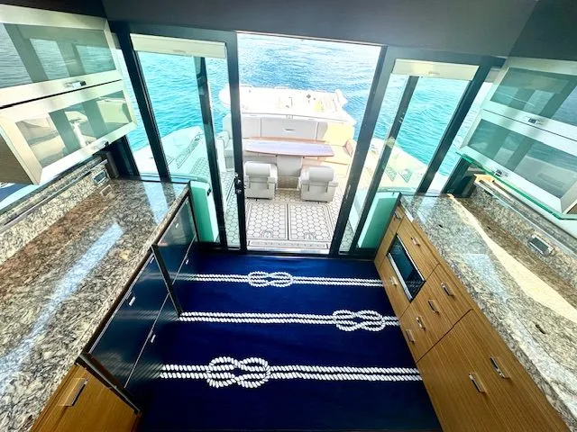 Sneezy Yacht Photos Pics Galley - Looking Aft