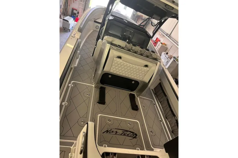  Yacht Photos Pics 2017 Nor-Tech 340 Sport Center Console boat interior with sleek design and modern features.