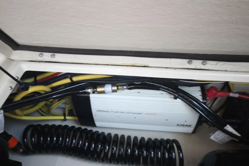 Patrick Mcginty Yacht Photos Pics Electrical system inside 2022 Ranger Tugs R-29 Sedan Luxury Edition boat.