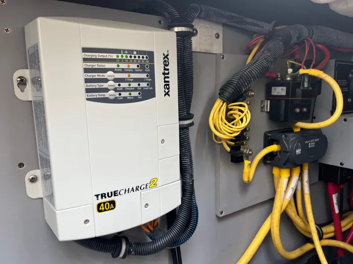 2014 Monterey 320 Sport Yacht Yacht Photos Pics Xantrex TrueCharge2 40A battery charger in 2014 Monterey 320 Sport Yacht.