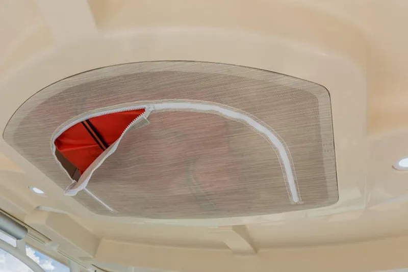  Yacht Photos Pics Manufacturer Provided Image: Hatch cover on a 2020 Sailfish 325 DC boat ceiling.