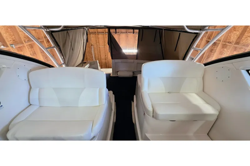  Yacht Photos Pics 2007 Tiara Yachts 3000 Open interior with white seating and spacious layout.