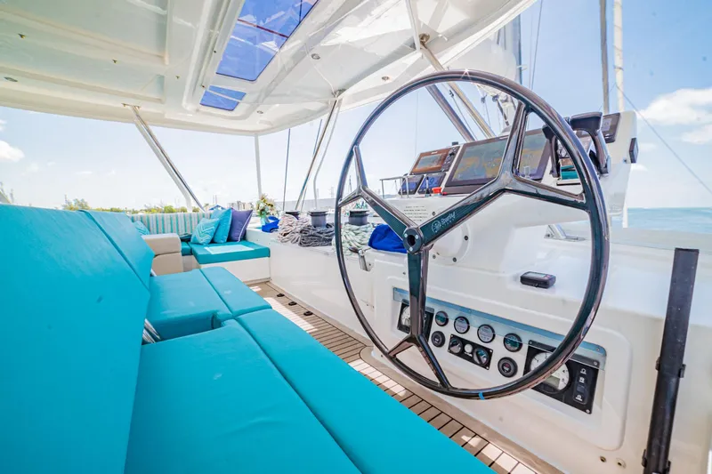 Windward Destiny Yacht Photos Pics Helm and Seating