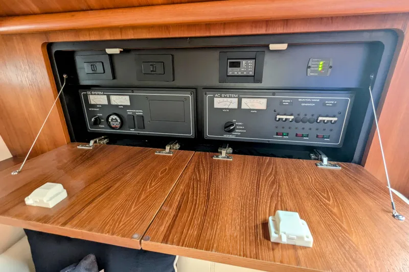  Yacht Photos Pics Electrical control panel on a 2005 Tiara Yachts 3200 Open boat.