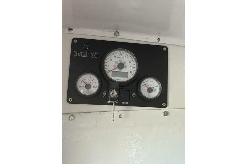 Zed4 Yacht Photos Pics Instrument panel of 2009 Class 40 Akilaria RC2 sailboat with gauges and controls.