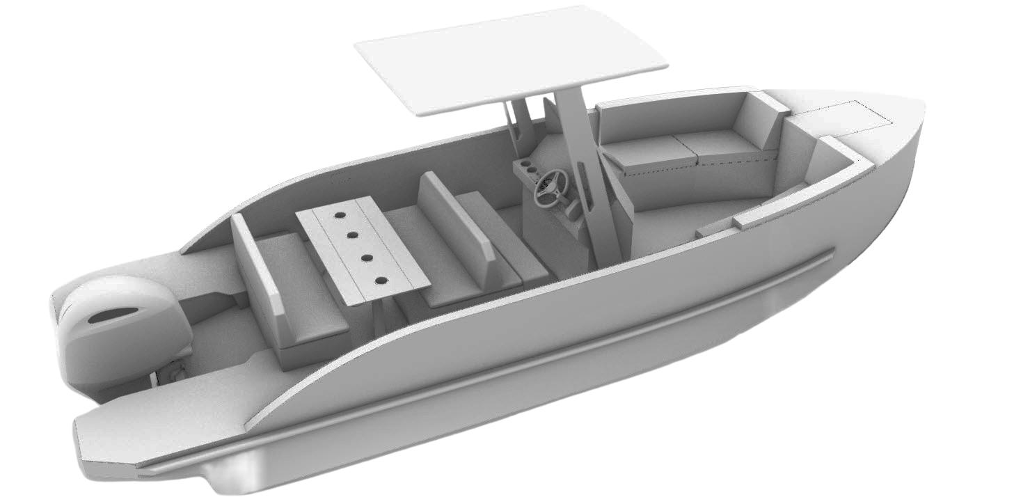 2024 Futuro ZX25 Outboard Aluminium 10-pers Max 350pk