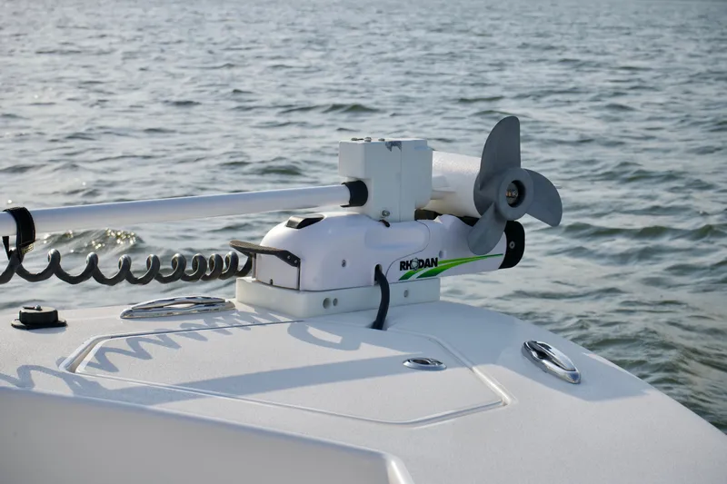 2024 23 Reef Runner Yacht Photos Pics Reef Runner 23 - Bow with Trolling Motor