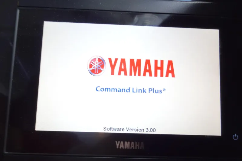 Blue Baby Yacht Photos Pics Yamaha Command Link Plus display on Jeanneau Merry Fisher 895 Offshore, 2022 model.