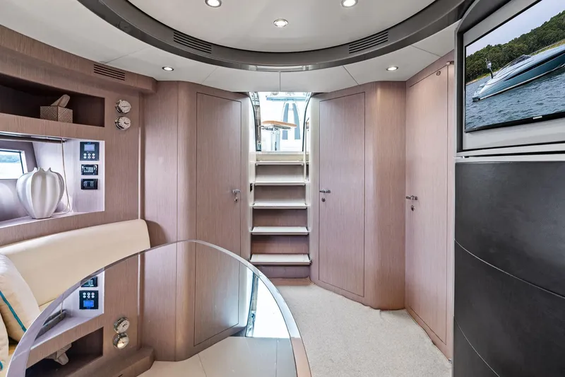 Badleship Yacht Photos Pics Luxurious interior of 2015 Riva Rivale yacht with modern design and elegant furnishings.