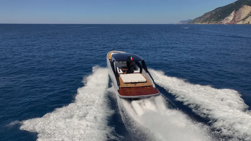 Vespro 55 Yacht Photos Pics Luxury Centouno Navi VESPRO yacht cruising on open sea, 2026 model.
