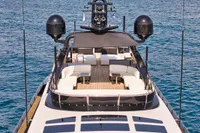 Luxurious 2007 Codecasa 41S yacht with spacious deck and modern design on the water.