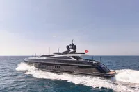 Luxurious 2007 Codecasa 41S yacht cruising on open sea under clear sky.