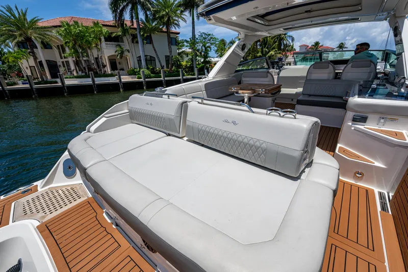  Yacht Photos Pics Luxurious 2020 Sea Ray SLX 400 yacht with spacious seating and elegant design.