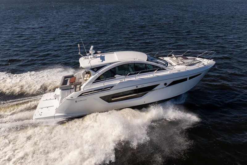  Yacht Photos Pics 2020 Cruisers Yachts 50 Cantius cruising on open water.