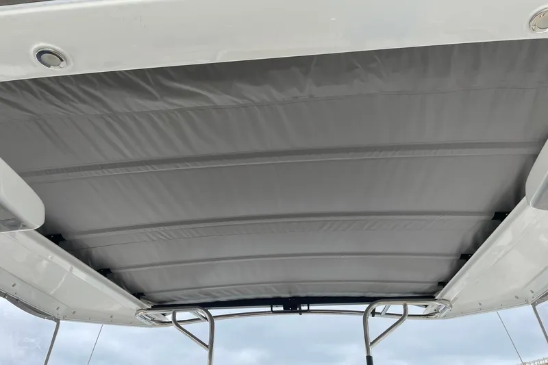 Genka Yacht Photos Pics Beneteau Sense 50 (2017) yacht canopy, featuring sleek design and sturdy construction.