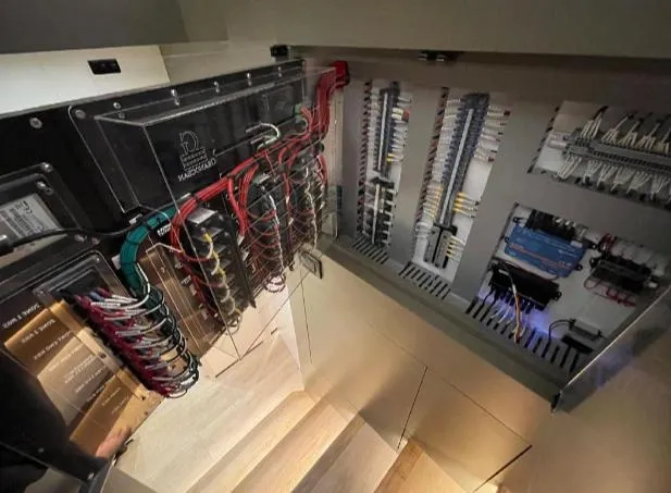 Bikini Sunset Yacht Photos Pics Electrical panel setup in a Granocean 57 yacht, year 2023.