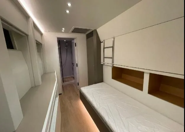 Bikini Sunset Yacht Photos Pics Interior of Granocean 57 yacht, modern design, 2023 model.