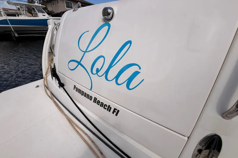 Lola Yacht Photos Pics 2005 Tiara Yachts 3600 Sovran named "Lola" docked in Pompano Beach, Florida.