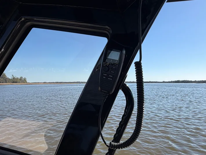  Yacht Photos Pics View from Scout 260 LXF 2025 overlooking calm waters.