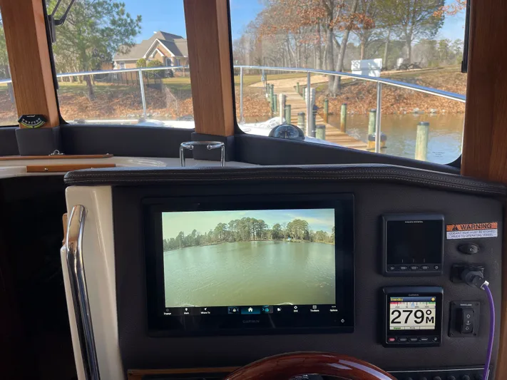 Shutter Speed II Yacht Photos Pics Interior view of 2022 Ranger Tugs R-31 CB with navigation system.
