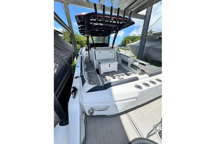 No Name Yacht Photos Pics 2019 Nor-Teck 390 Sport Center Console boat with spacious seating and sleek design.