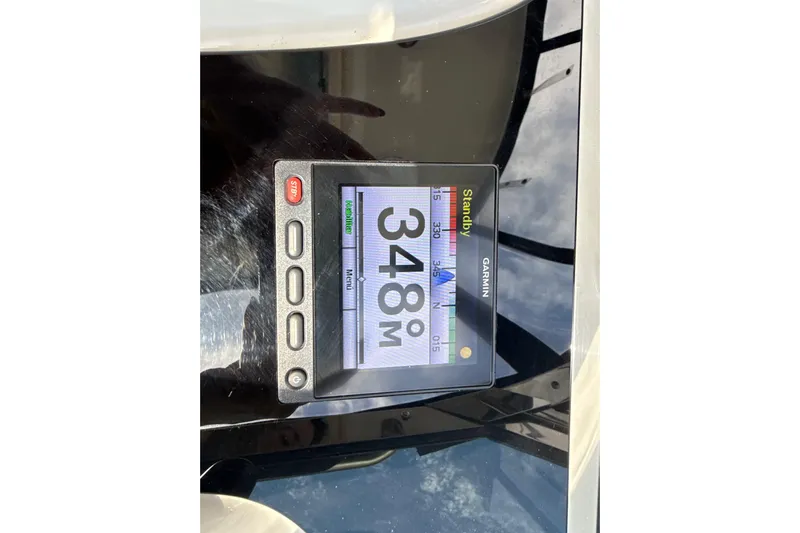  Yacht Photos Pics Garmin navigation display on 2009 Formula 40 Performance Cruiser showing 348 degrees.