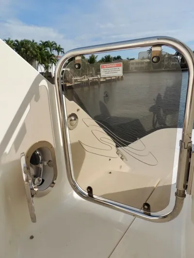  Yacht Photos Pics 2016 Sea Ray 350 Sundancer boat deck with water view.