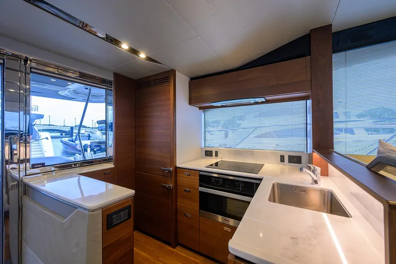 Rockon Yacht Photos Pics Princess S60 RockOn - Galley, Sink and Cooktop