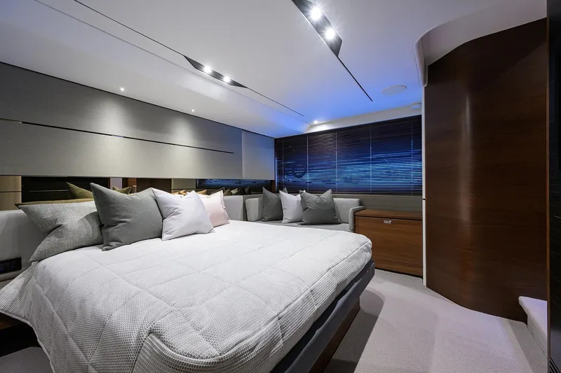 Rockon Yacht Photos Pics Princess S60 RockOn - Master Stateroom, Walkaround Berth