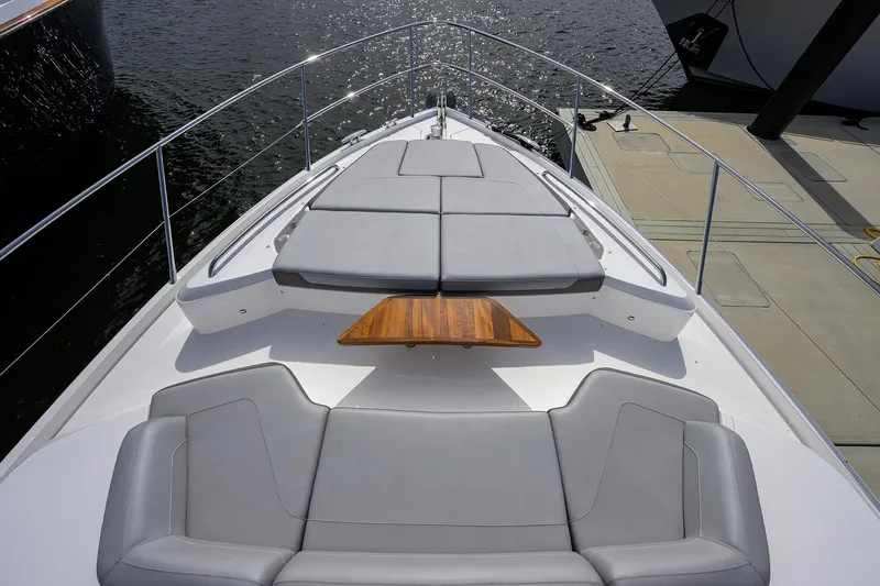 Rockon Yacht Photos Pics Princess S60 RockOn - Bow, Forward Seating and Sun Pad