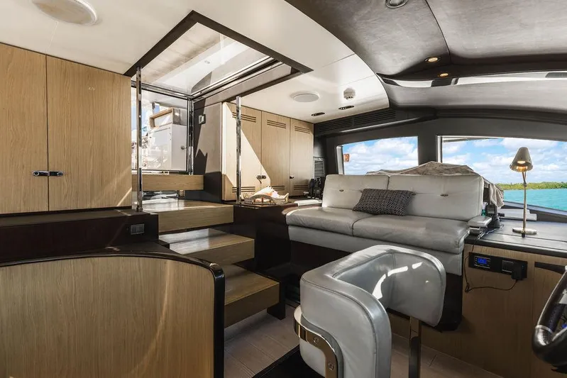 Majestic Moments Yacht Photos Pics Luxurious interior of 2019 Azimut Grande 27 METRI yacht with modern furnishings.