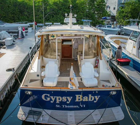 Gyspy Baby Yacht Photos Pics Legacy 32 boat "Gypsy Baby" docked in St. Thomas, VI, 2007 model.