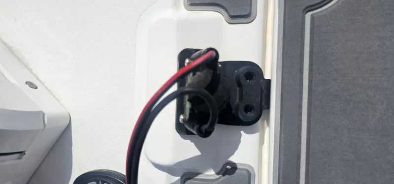  Yacht Photos Pics 2023 Caymas 28 HB Twin boat electrical connection detail.