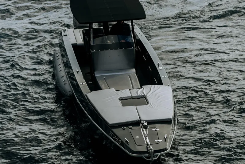 F11 Yacht Photos Pics FB Design Fabio Buzzi FB 38/19 S 2008 boat on water, aerial view.