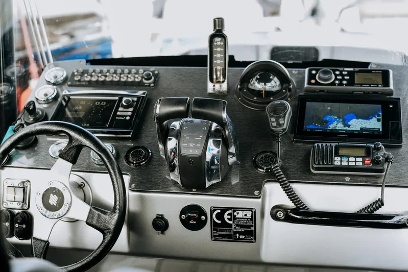 F11 Yacht Photos Pics Control panel of 2008 FB Design Fabio Buzzi FB 38/19 S boat.