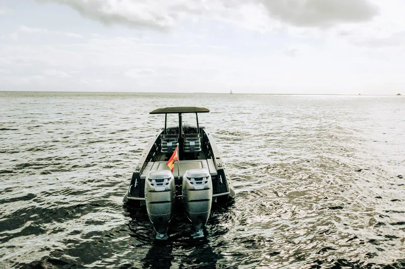 F11 Yacht Photos Pics 2008 FB Design Fabio Buzzi FB 38/19 S boat on open water.