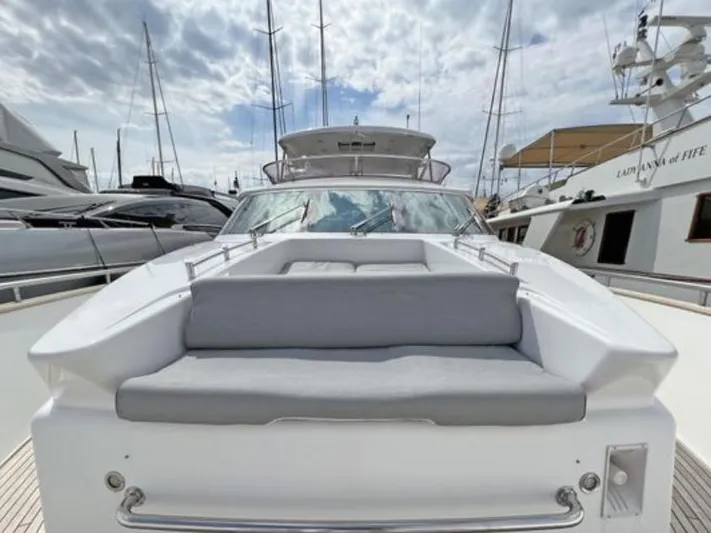  Yacht Photos Pics Luxury yacht Horizon Elegance 90 Mega, 2008 model, docked with sleek design and spacious deck.