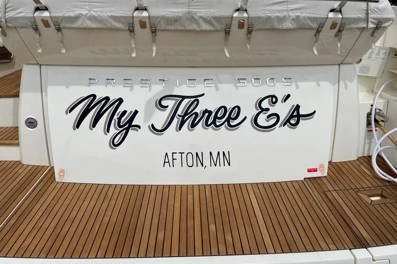 My Three Es Yacht Photos Pics 2016 Prestige 500 S yacht named "My Three E's" docked in Afton, MN.