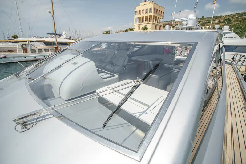 Ganache Yacht Photos Pics Luxury Leopard 24 yacht, 2005 model, docked at marina with sleek design.