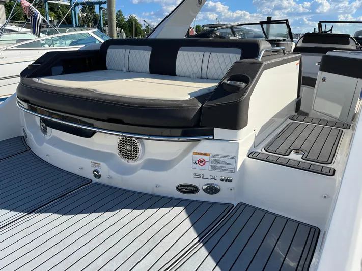  Yacht Photos Pics 2017 Sea Ray SLX 310 boat with spacious seating and sleek design.
