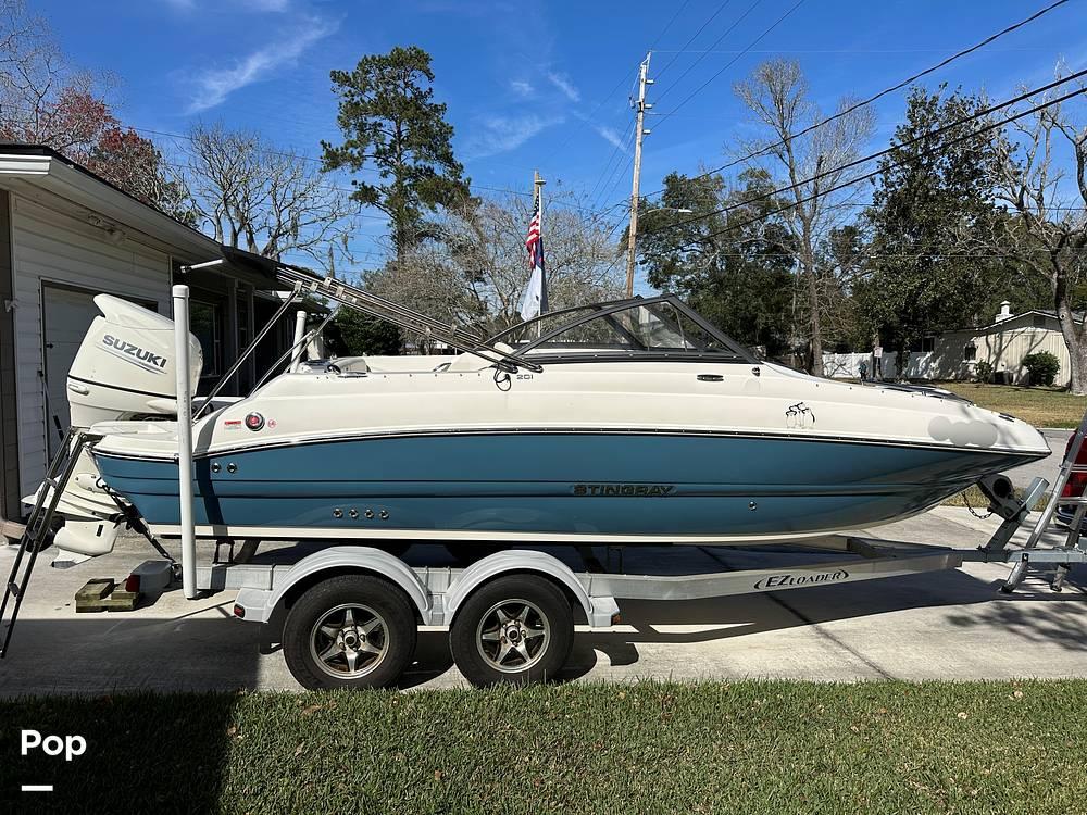 New upholstery on a Stingray boat. call us . let's make your boat look like  new again.