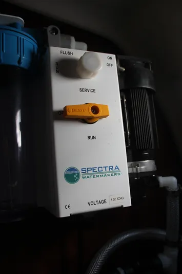 Hawaiian Passage Yacht Photos Pics Spectra watermaker control panel on 1997 Beneteau Oceanis 461 sailboat.
