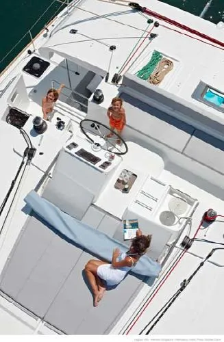 Cruisin Cajun Yacht Photos Pics Manufacturer Provided Image: Lagoon 450 Helm