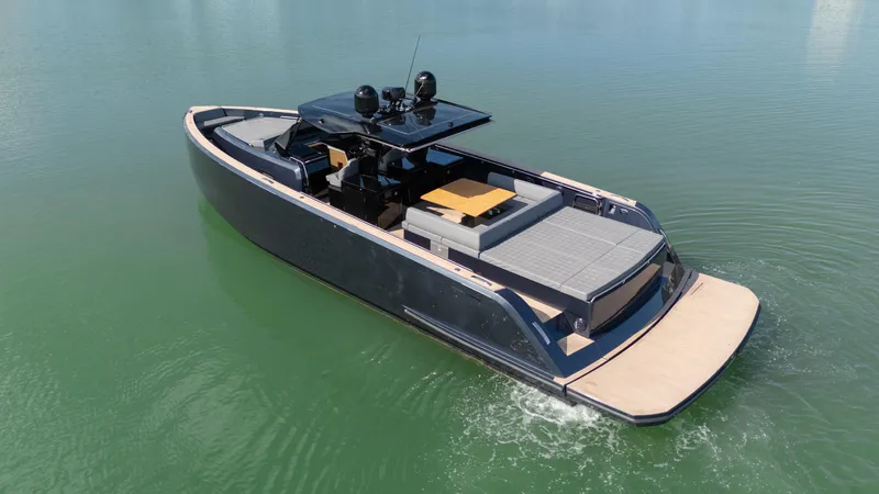  Yacht Photos Pics 2025 Pardo Yachts 50 luxury yacht cruising on calm waters.