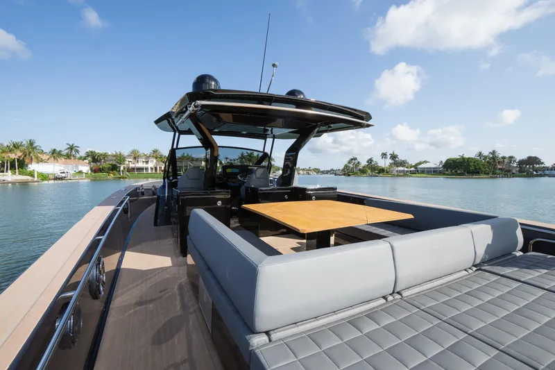  Yacht Photos Pics Luxurious 2025 Pardo Yachts 50 with sleek design, spacious deck, and waterfront view.