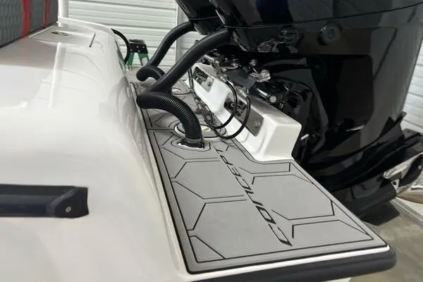  Yacht Photos Pics 2025 Concept 27' Open Deck boat engine detail with sleek design and modern features.