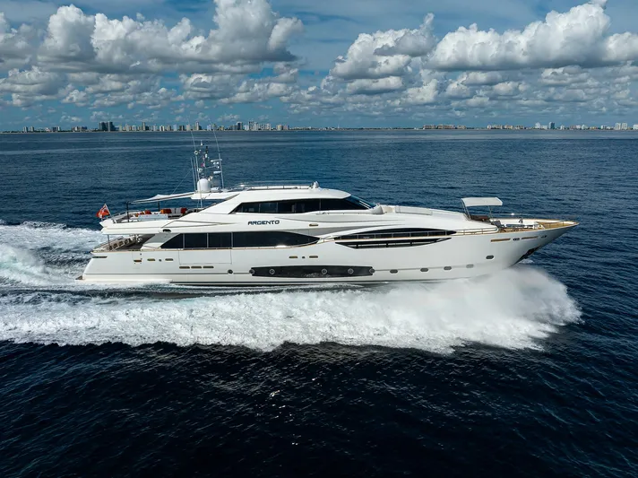 Argento Yacht Photos Pics Custom Ferretti 124 Argento - Profile